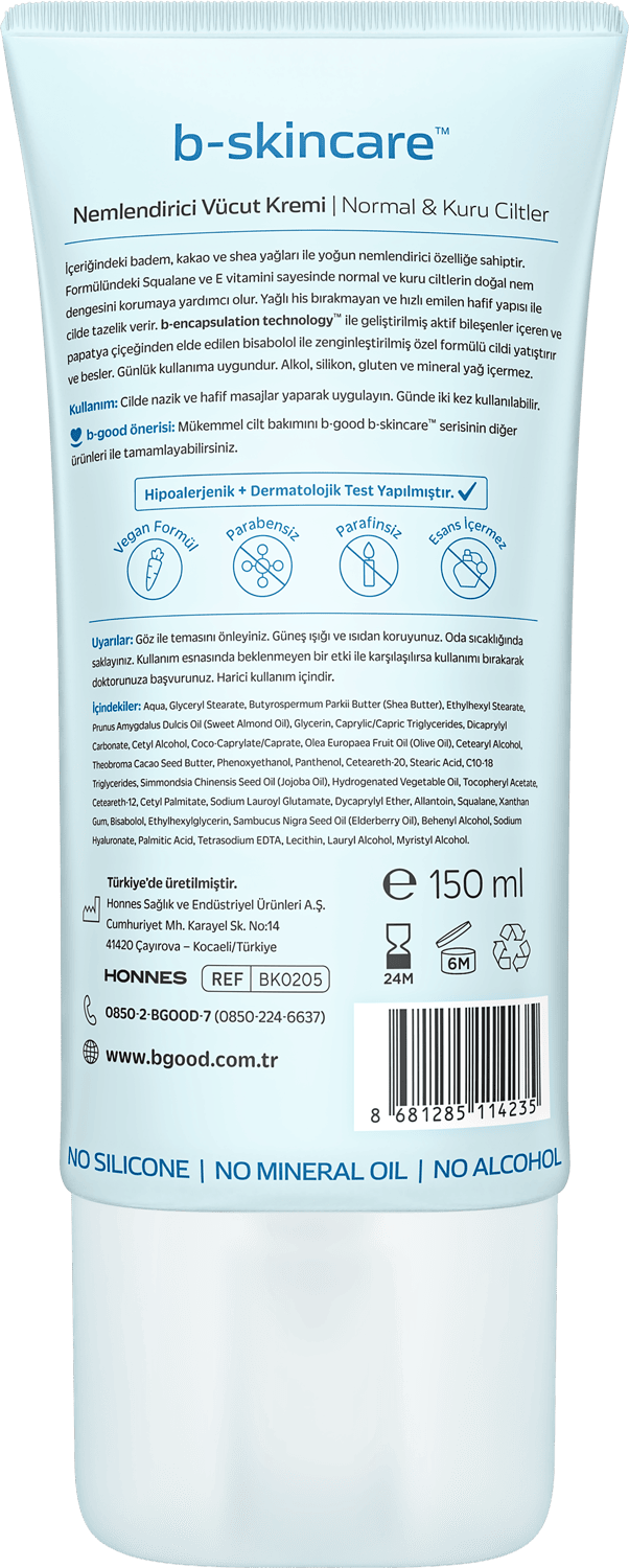 Nemlendirici Vücut Kremi Normal-Kuru Ciltler 150ml thumb