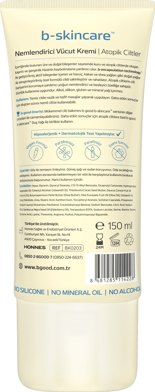 Nemlendirici Vücut Kremi Atopik Ciltler 150 ml thumb