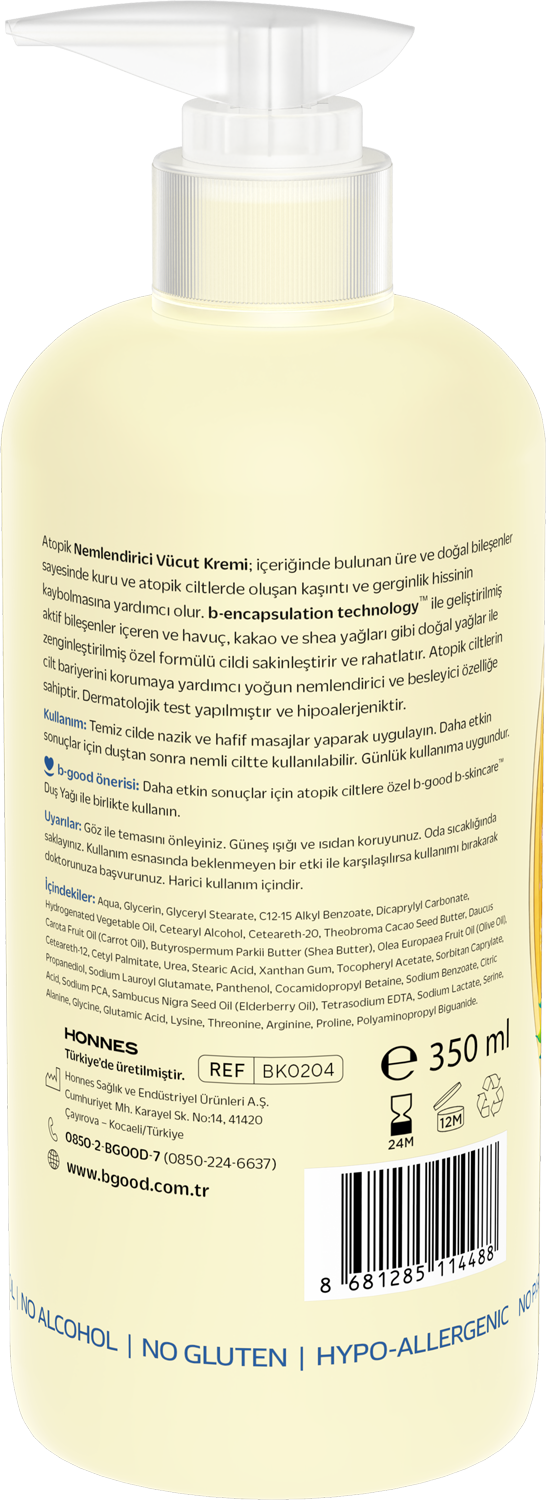 Nemlendirici Vücut Kremi Atopik Ciltler 350 ml thumb