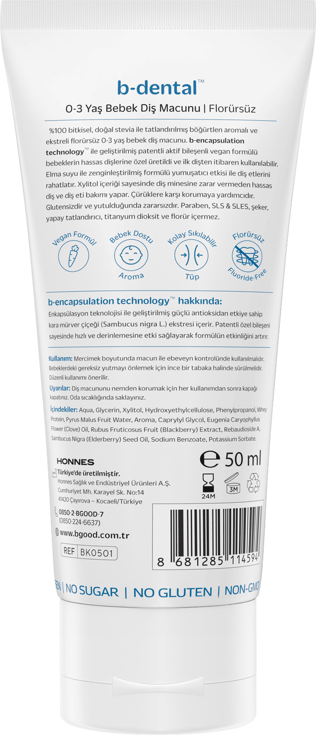 0-3 Yaş Diş Macunu Florürsüz thumb